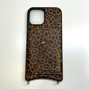 LIKE NEW Bandolier iPhone 12 Pro Max Case, Dark Leopard